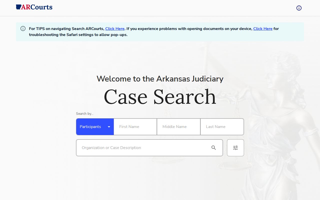 Polk County warrant records public case search landing page