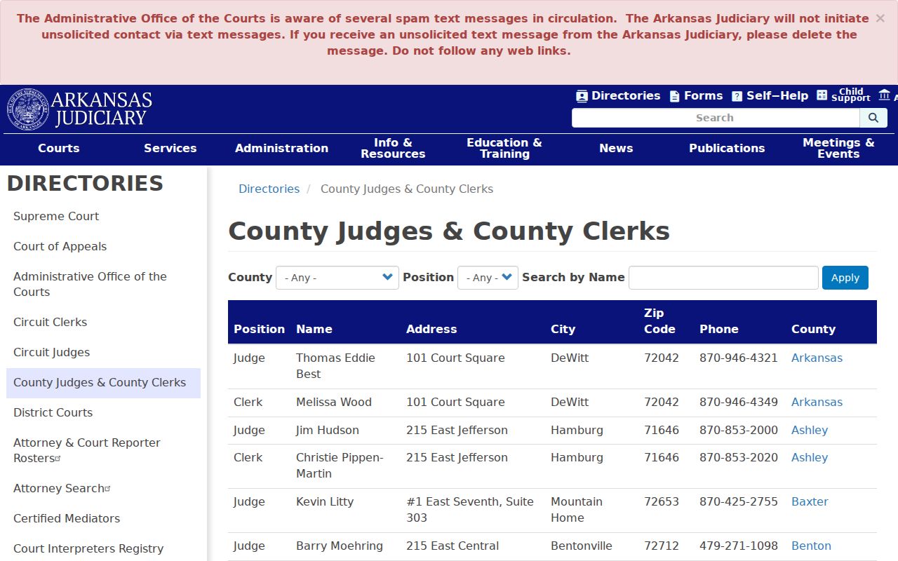 Polk County warrant records county office directory